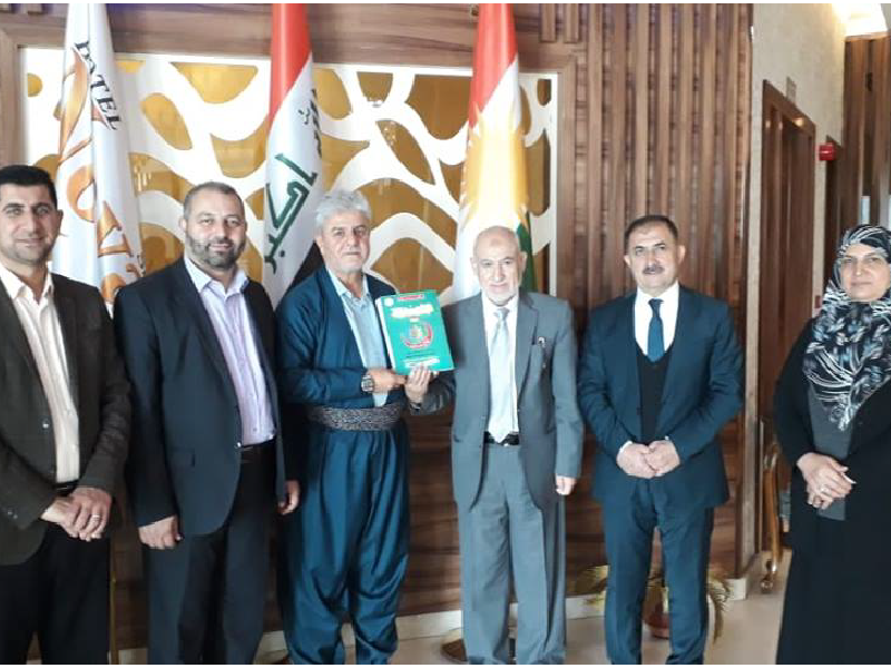 زيارة وفد من إدارة فرع السليمانية لمقابلة المدير التنفيذي للمشروع في كردستان 2019