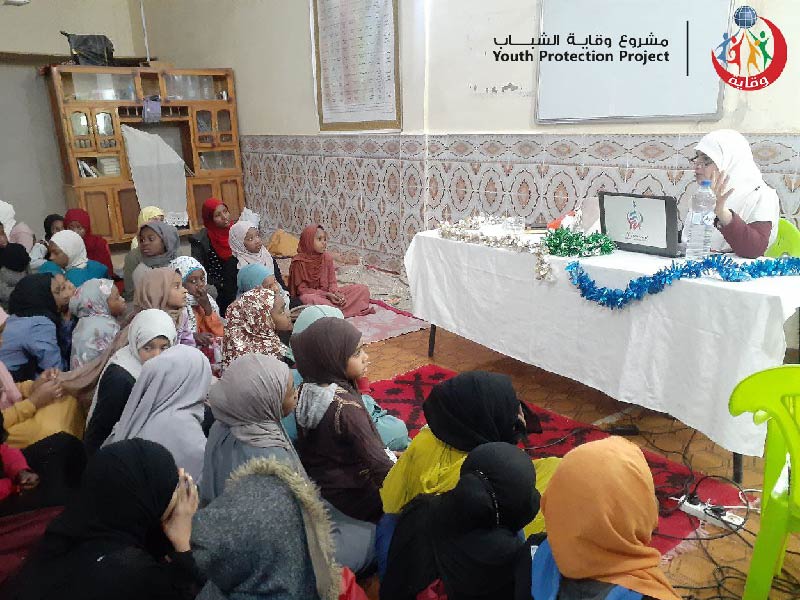 محاضرة لمجموعة من اليافعات في المدرسة القرآنية التابعة لمسجد ابراهيم الخليل – الجزائر 2023