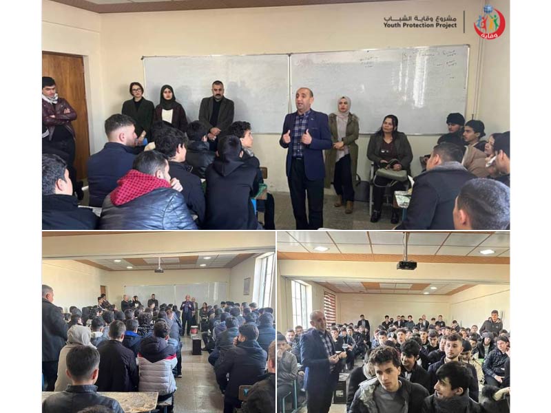 محاضرة توعوية لمجموعة من طلاب المرحلة الإعدادية حول خطورة التدخين وعن الوقاية من الأمراض في السليمانية – كردستان 2023