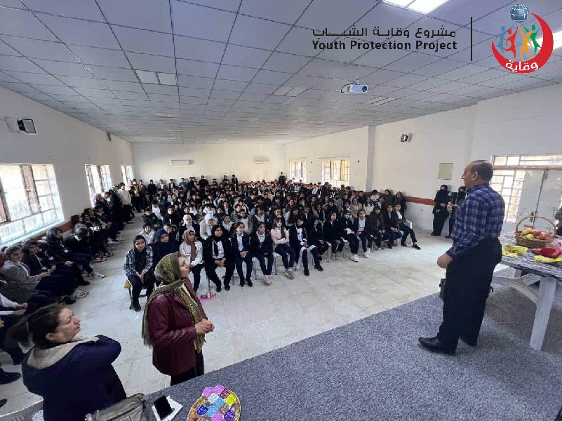 محاضرتين توعويتين في مدرستين لمجموعة من الطلاب تقديم المدرب كاوه رسول في السليمانية- كردستان 2023